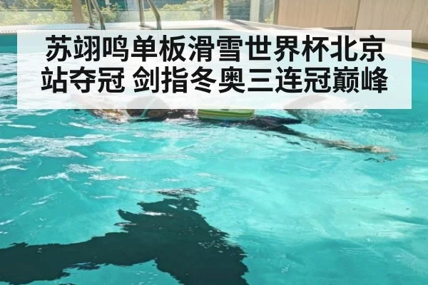 苏翊鸣单板滑雪世界杯北京站夺冠 剑指冬奥三连冠巅峰
